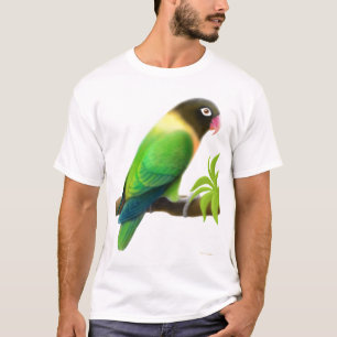 Gemaskerde Lovebird Green T-Shirt