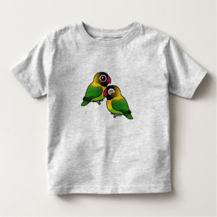 Gemaskerde Lovebird Schattig Pair Kinder Shirts