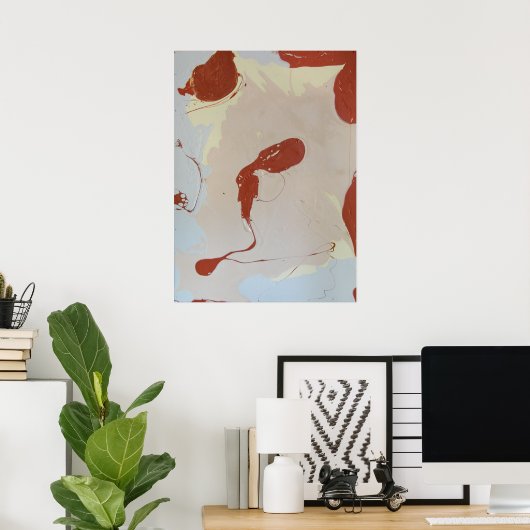 Gemaskerde Marshmallow Drip Poster (Thuiskantoor)