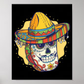 Gemaskerde Mexicaanse Taco Funny Poster (Voorkant)