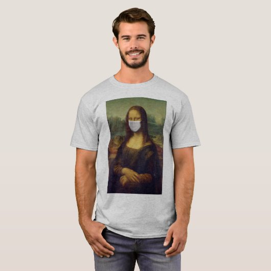 Gemaskerde Mona Lisa 2020 T-shirt (Voorkant volledig)