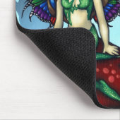 "Gemaskerde paraals op de paddenstoelen" Mousepad Muismat (Hoek)