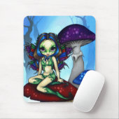 "Gemaskerde paraals op de paddenstoelen" Mousepad Muismat (Met muis)