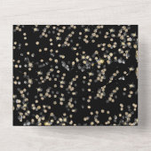 Gemaskerde partij met RSVP-kaarten All In One Uitnodiging (Achterkant)