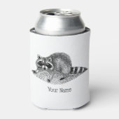 gemaskerde Raccoon Blikjeskoeler (Blikje Voorkant)