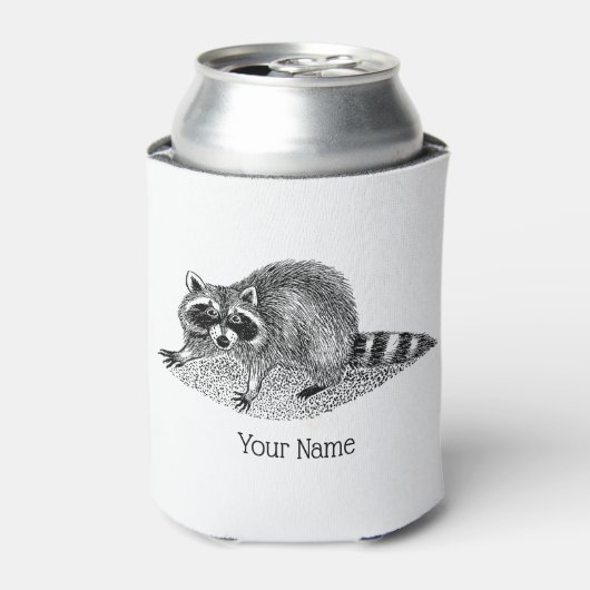 gemaskerde Raccoon Blikjeskoeler (Blikje Voorkant)