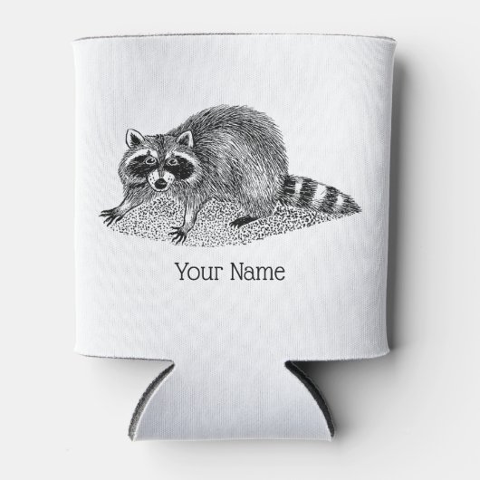 gemaskerde Raccoon Blikjeskoeler (Voorkant)