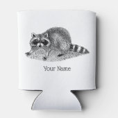 gemaskerde Raccoon Blikjeskoeler (Achterkant)