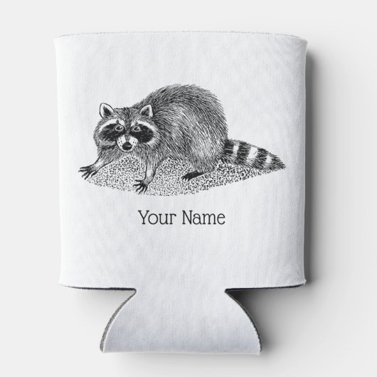  gemaskerde Raccoon Blikjeskoeler (Achterkant)