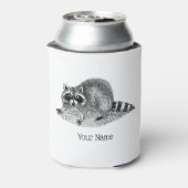 gemaskerde Raccoon Blikjeskoeler (Blikje Achterkant)