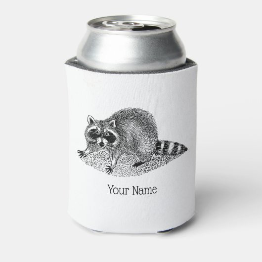 gemaskerde Raccoon Blikjeskoeler (Blikje Achterkant)