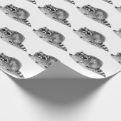  gemaskerde Raccoon Cadeaupapier (Hoek)