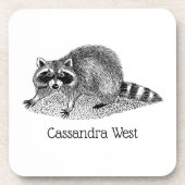  gemaskerde Raccoon Drankjes Onderzetter (Voorkant)