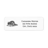  gemaskerde Raccoon Etiket (Voorkant)