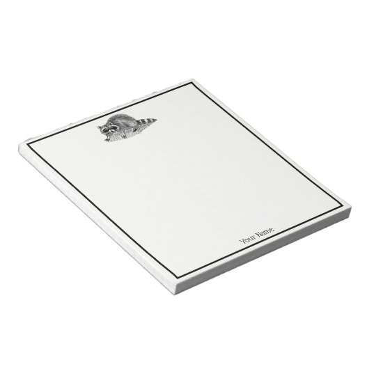  gemaskerde Raccoon Notitieblok (Schuin)