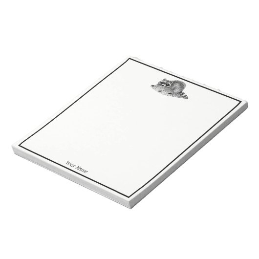  gemaskerde Raccoon Notitieblok (Linkerzijde)