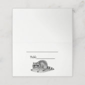  gemaskerde Raccoon Plaatskaartje (Buitenkant ongevouwen)