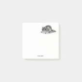 gemaskerde Raccoon Post-it® Notes (Voorkant)