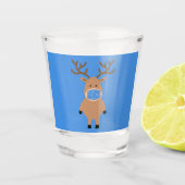 Gemaskerde rendieren shot glas (Voorkant)