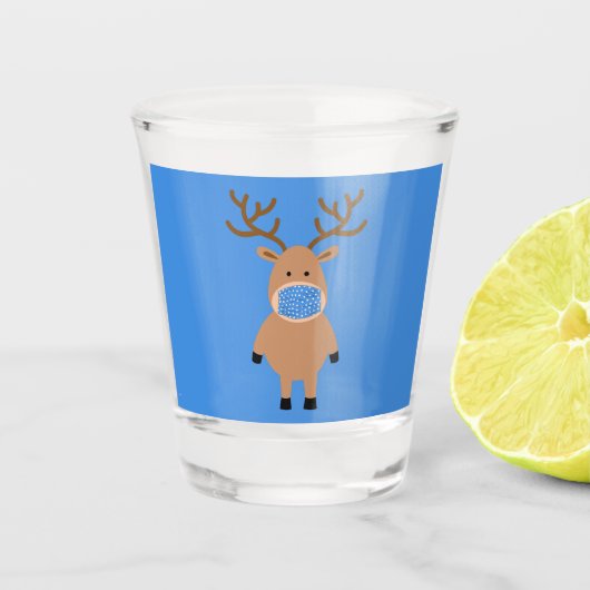 Gemaskerde rendieren shot glas (Voorkant)