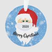 Gemaskerde Santa 2020 Acrylhoudend Ornament (voorkant)