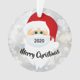 Gemaskerde Santa 2020 Acrylhoudend Ornament