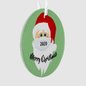 Gemaskerde Santa 2020 Acrylhoudend Ornament (voorkant)