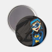 Gemaskerde Supergirl Hero Magneet (Voorkant / Achterkant)