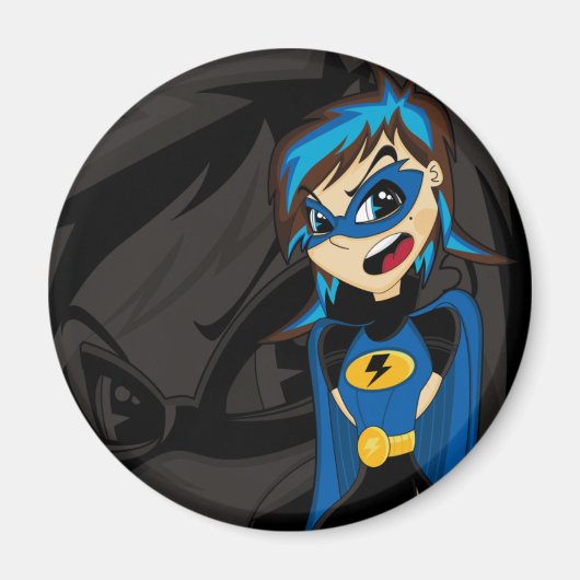 Gemaskerde Supergirl Hero Magneet (Voorkant)