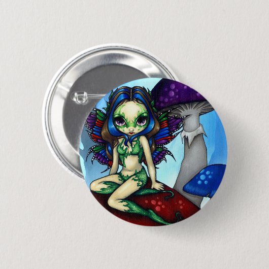 "Gemaskerde vaar op de paddenstoel" Button (Voorkant /achterkant)