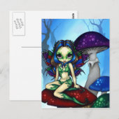 "Gemaskerde vaar op het Briefkaart van de paddenst (Voorkant / Achterkant)