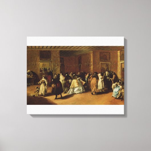 Gemaskerde Vergadering Canvas Afdruk (Voorkant)
