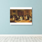 Gemaskerde Vergadering Canvas Afdruk (Insitu (Houten vloer))