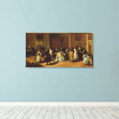 Gemaskerde Vergadering Canvas Afdruk (Insitu (Houten vloer))