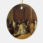 Gemaskerde Vergadering Keramisch Ornament (Links)