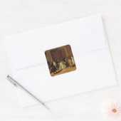 Gemaskerde Vergadering Vierkante Sticker (Envelop)