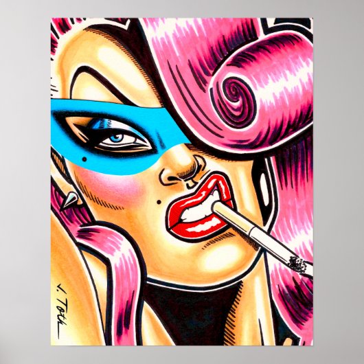 Gemaskerde Vixen Poster (Voorkant)