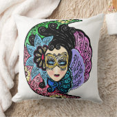 Gemaskerde vrouw kussen (Deken)