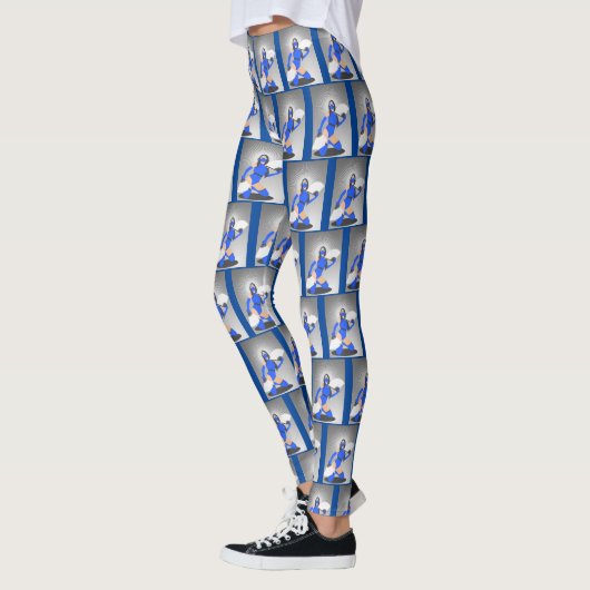 Gemaskerde Warrior Princess Thunder_Cove Leggings (Links)