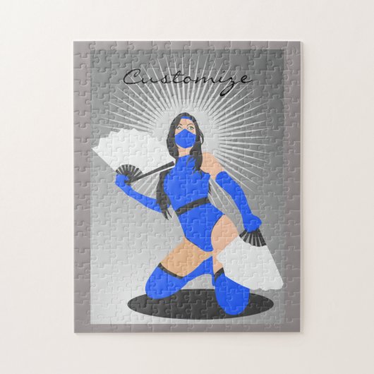Gemaskerde Warrior Princess Thunder_Cove Legpuzzel (Verticaal)