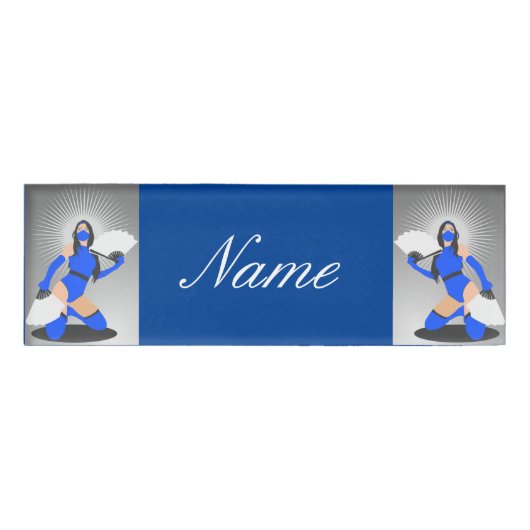 Gemaskerde Warrior Princess Thunder_Cove Naambadge (Voorkant)