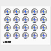 Gemaskerde Warrior Princess Thunder_Cove Ronde Sticker (Vel)