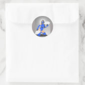 Gemaskerde Warrior Princess Thunder_Cove Ronde Sticker (Tas)