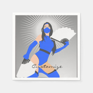 Gemaskerde Warrior Princess Thunder_Cove Servet