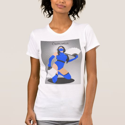 Gemaskerde Warrior Princess Thunder_Cove T-shirt (Voorkant)