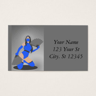 Gemaskerde Warrior Princess Thunder_Cove Visitekaartje