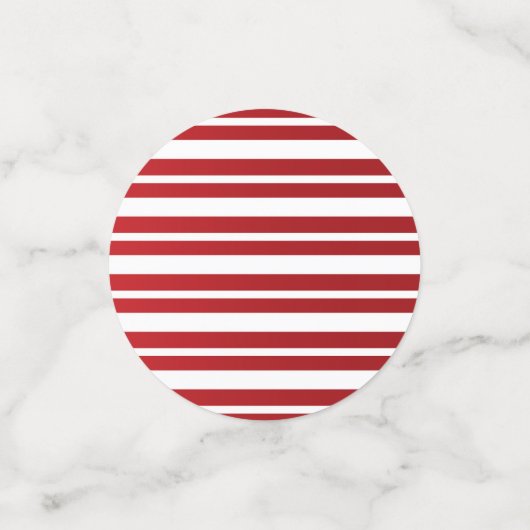 Gemassorde Mix kerstrode strepen Confetti (Kleine voorkant)