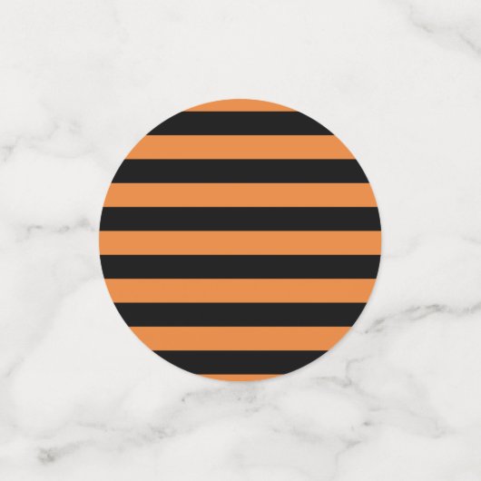 Gemassorteerde mengeling met halloween strepen confetti (Kleine voorkant)