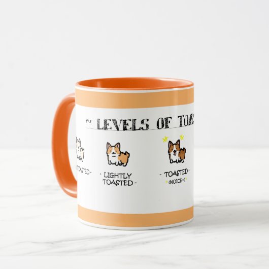 ~ Gemasted Corgis ~ Mok (Voorkant links)