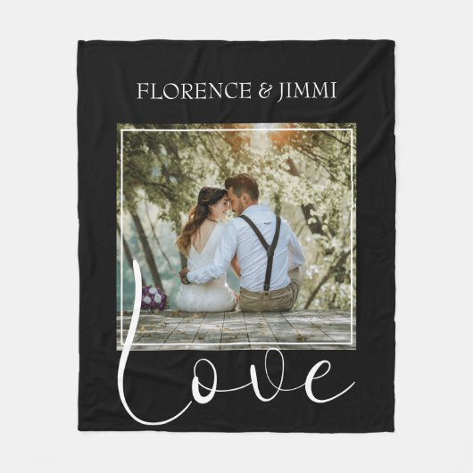 Gematigd Aangepast | Liefde | Foto van Fleece Blan Deken (Voorkant)